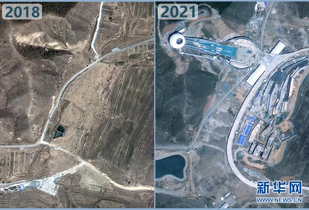 衛(wèi)星見證，這里如何變身“冬奧小城”