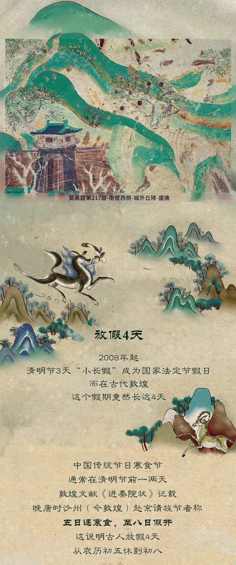 敦煌壁畫(huà)里的清明，不止雨紛紛