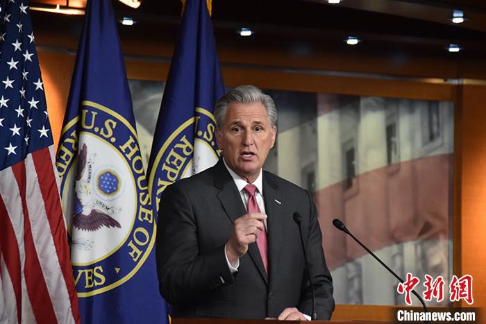 資料圖：美國眾議院議長麥卡錫。<a target='_blank' href='/'><p  align=