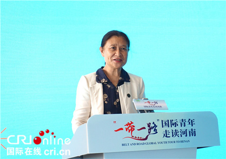 中國人民對外友好協(xié)會二級巡視員李冬梅致辭。賈親親 攝