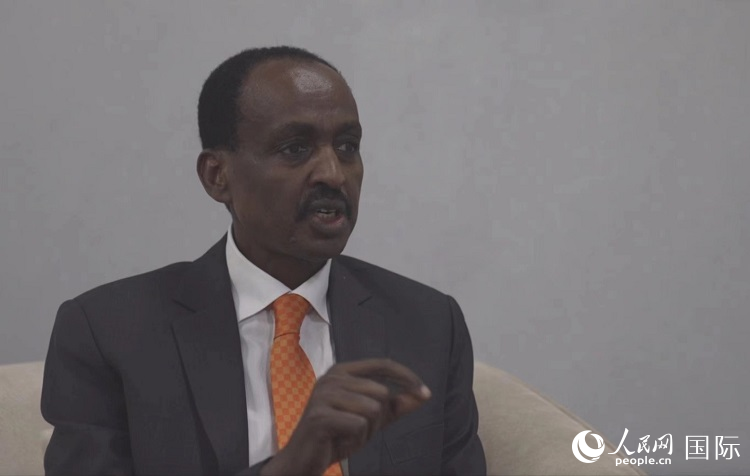 特肖梅·托加接受人民網(wǎng)專訪。人民網(wǎng)記者 劉寧攝