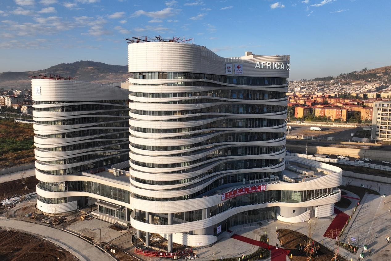 圖為非洲疾控中心總部大樓（一期）。中國(guó)土木工程集團(tuán)有限公司供圖