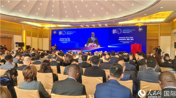 塞內(nèi)加爾駐華大使致辭。人民網(wǎng)記者 萬(wàn)宇攝