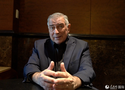 美中航空遺產(chǎn)基金會(huì)主席杰弗里·格林接受人民網(wǎng)專訪。 人民網(wǎng) 趙瞳攝