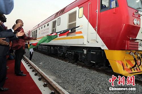 圖為2017年5月31日，蒙內鐵路成功開通。<a target='_blank' href='/'><p  align=