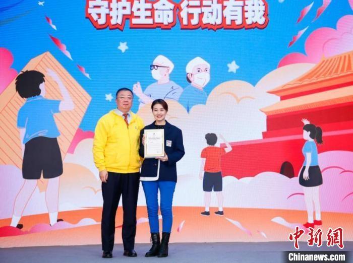 演員周海媚受邀參與公益活動(dòng)?！」鶆P敏 攝