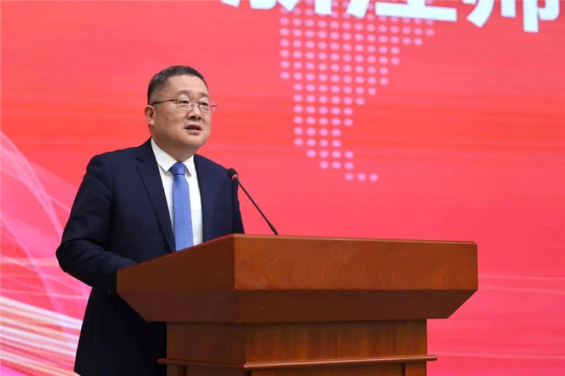 浙江師范大學黨委書記鄭孟狀致辭。主辦方供圖