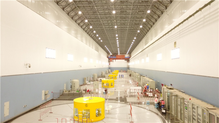 卡魯瑪水電站發(fā)電機組。王劍攝