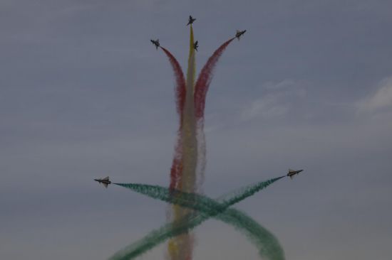 飛行表演現(xiàn)場(chǎng)。王曉東 攝