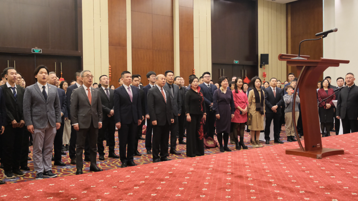 駐白俄羅斯使館2024年新春招待會(huì)現(xiàn)場(chǎng)。 駐白俄羅斯使館供圖