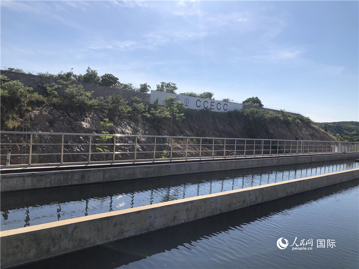由中國土木工程（贊比亞）有限公司承建的卡夫河供水項(xiàng)目。人民網(wǎng)記者 黃培昭攝