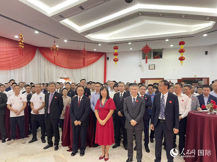 駐尼日利亞使館春節(jié)招待會(huì)現(xiàn)場。人民網(wǎng)記者 姜宣攝