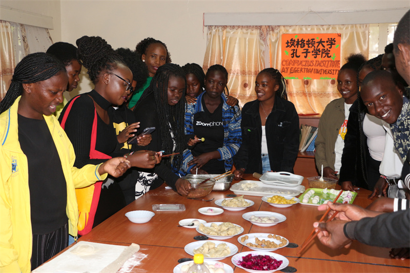 活動(dòng)現(xiàn)場(chǎng)。肯尼亞埃格頓大學(xué)孔子學(xué)院供圖