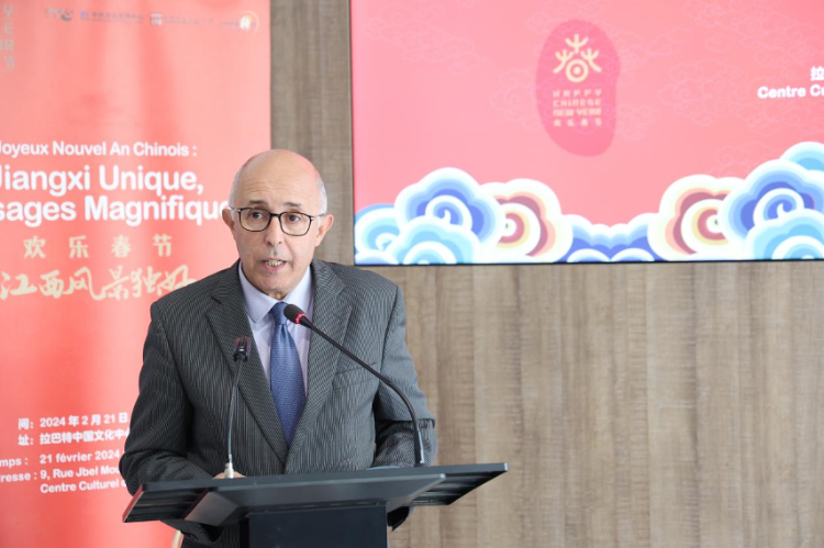 拉巴特文化藝術(shù)遺產(chǎn)復(fù)興協(xié)會(huì)主席德里希致辭。霍晶攝