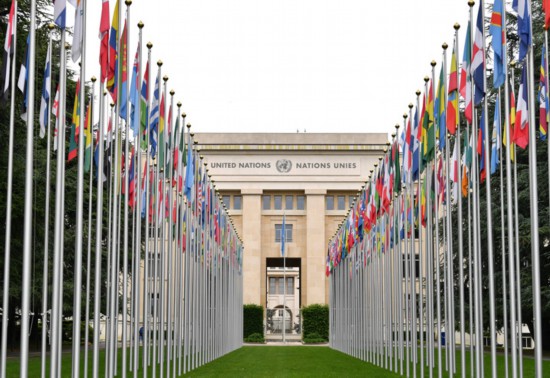 這是2023年5月21日在瑞士日內(nèi)瓦拍攝的聯(lián)合國萬國宮。新華社記者連漪攝