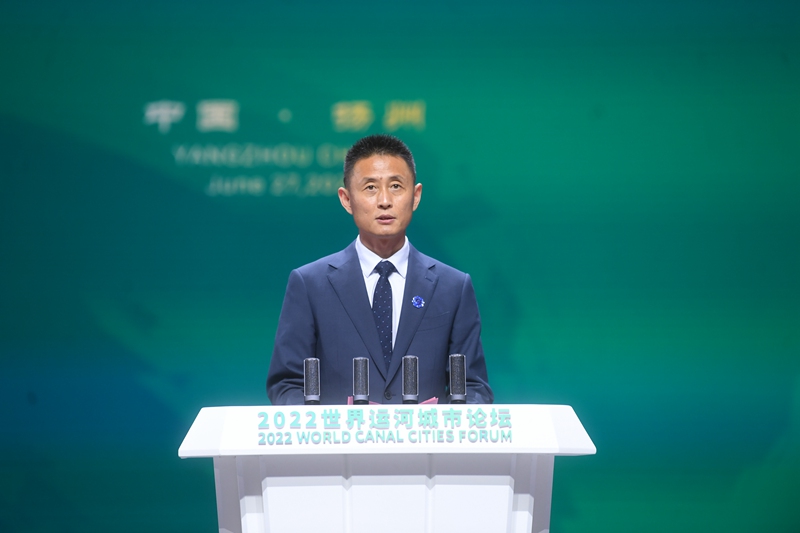 江蘇省文化和旅游廳副廳長(zhǎng)李川在大會(huì)上致辭。邵丹攝