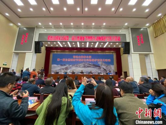 圖為祁連山國家公園第一屆自然觀察節(jié)開幕式現(xiàn)場?！±罱瓕帯z 　　