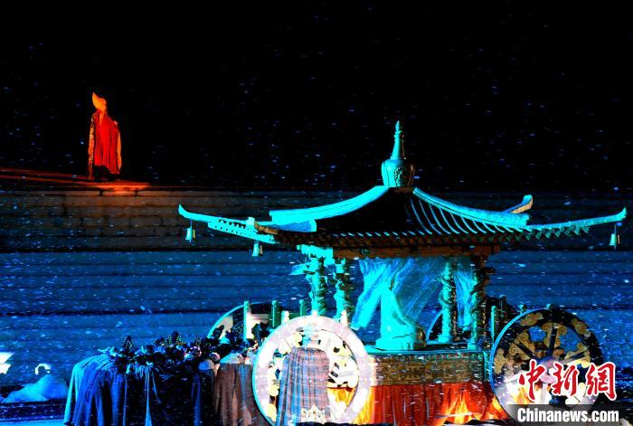 3月17日，西藏拉薩，《文成公主》大型史詩(shī)劇演出現(xiàn)場(chǎng)?！±盍?攝