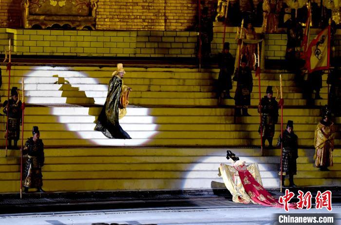 3月17日，西藏拉薩，《文成公主》大型史詩(shī)劇演出現(xiàn)場(chǎng)?！±盍?攝