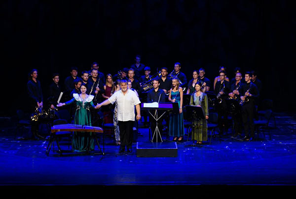 2024匈牙利青少年國(guó)際音樂會(huì)節(jié)目《茉莉花》表演舞臺(tái)現(xiàn)場(chǎng)。兒促會(huì)藝教委供圖