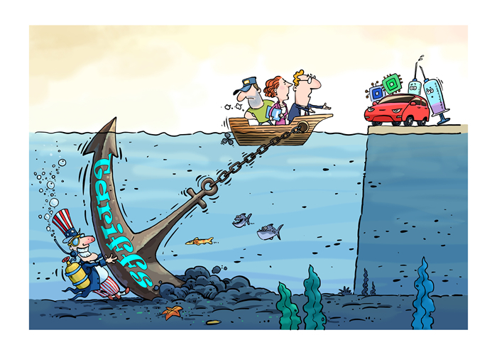 漫畫作者：馬宏亮（人民網(wǎng)版權(quán)圖片，未經(jīng)授權(quán)請勿轉(zhuǎn)載。）