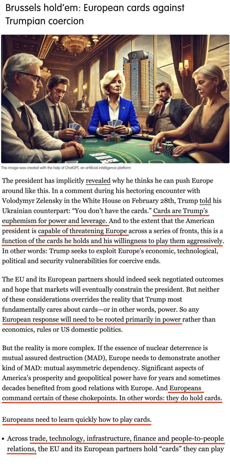 深觀察丨“只要團結，歐盟反制美國的王牌很多”