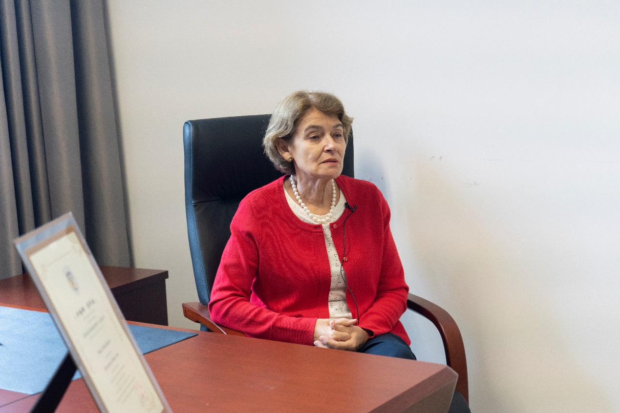 聯(lián)合國教科文組織前總干事伊琳娜·博科娃接受人民網(wǎng)采訪。人民網(wǎng) 常沙攝