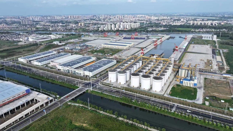 航拍黃碼港產(chǎn)業(yè)園。蔣童攝