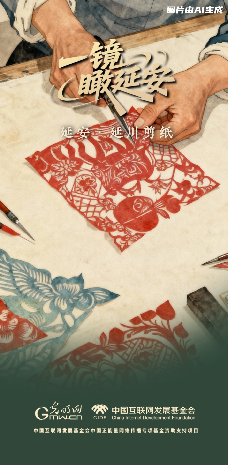 【一鏡瞰延安·AI海報(bào)】跟著這些非遺文化，感受老區(qū)風(fēng)土人情