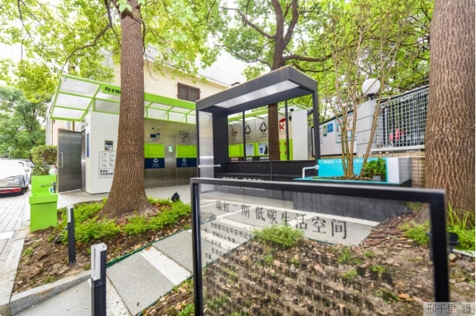 上海市瑞虹二期小區(qū)的低碳生活空間。本報記者 邢千里攝