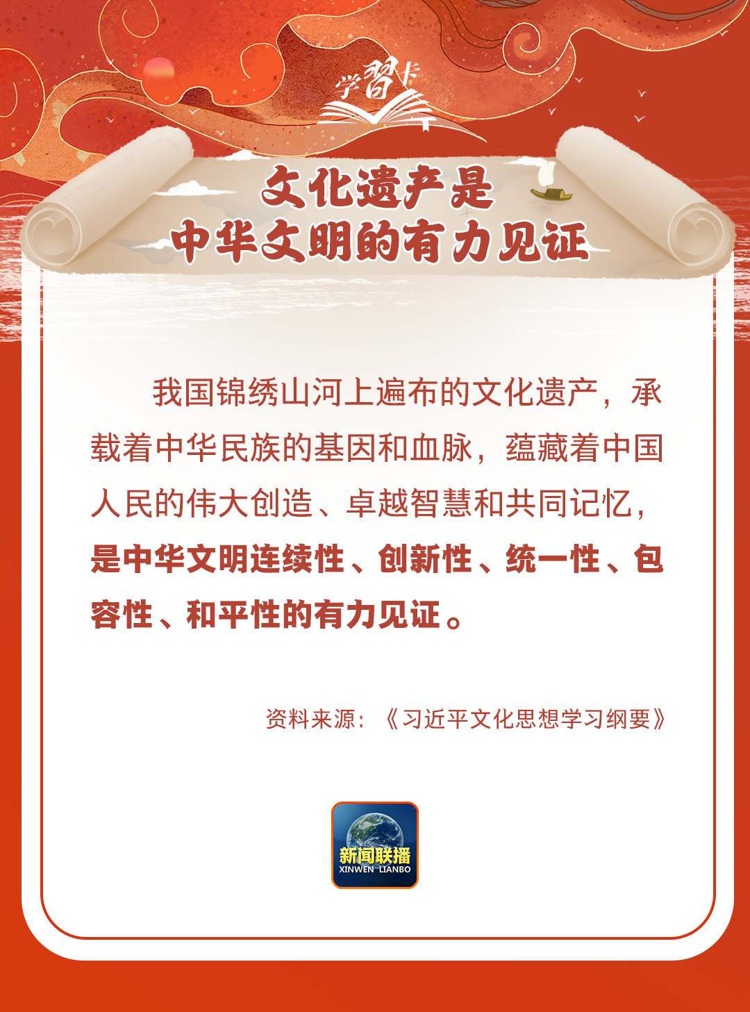 學(xué)習(xí)卡丨守護(hù)好中華民族的文化瑰寶！