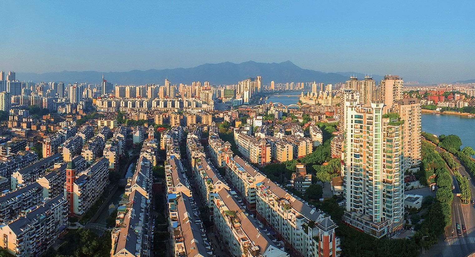 2018年，福州市臺江區(qū)蒼霞新城，高樓拔地而起，舊貌換新顏。