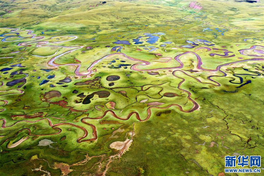 (新華視界)(1)鳥瞰拉妥濕地