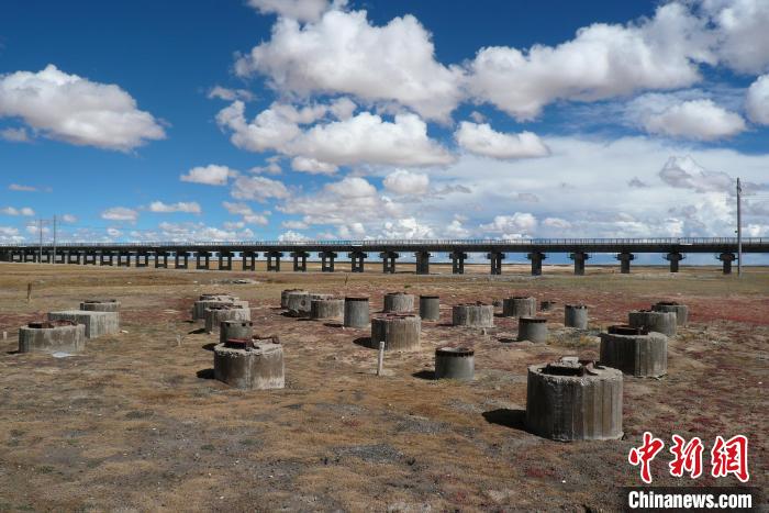 圖為中鐵西北院清水河樁基試驗(yàn)場(chǎng)。(資料圖) 中鐵西北科學(xué)研究院供圖