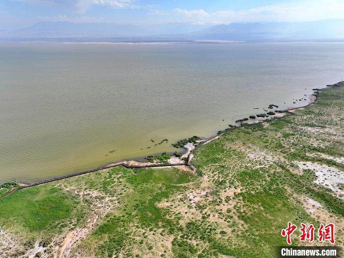 圖為航拍都蘭湖國(guó)家濕地公園?！∑钤鲚?攝