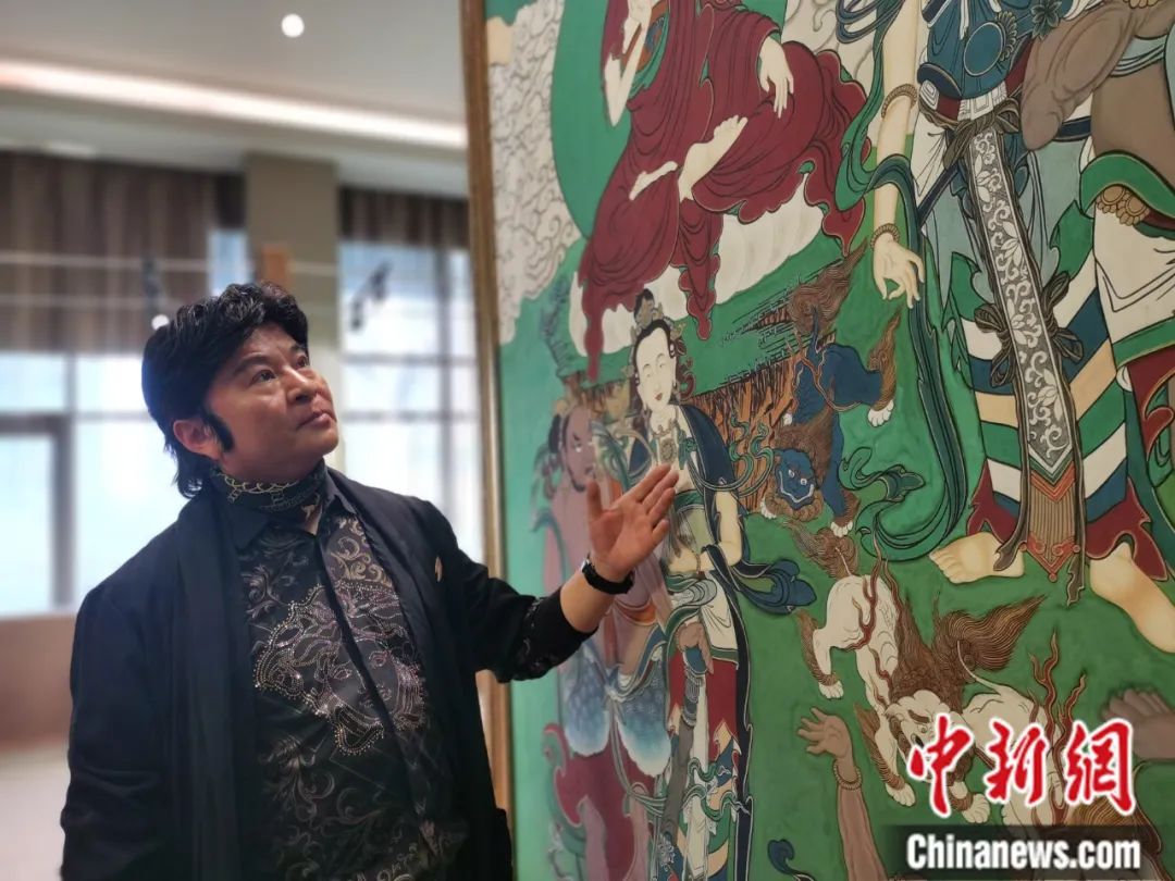 國家一級美術(shù)師劉觖。張?zhí)砀?攝