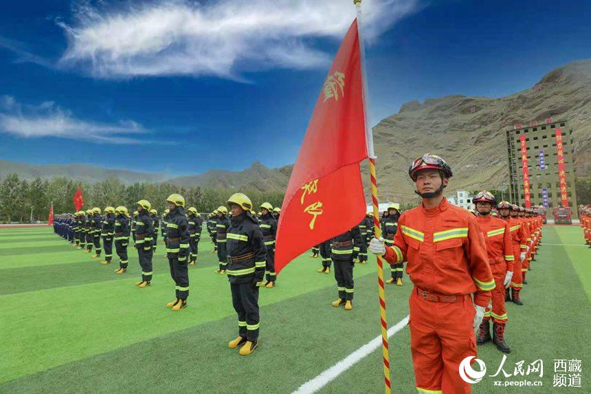 誓師大會現(xiàn)場。 人民網(wǎng) 李海霞 攝