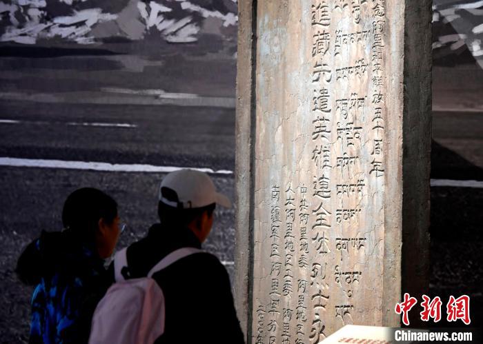 圖為5月18日，觀眾正在欣賞展覽?！±盍?攝