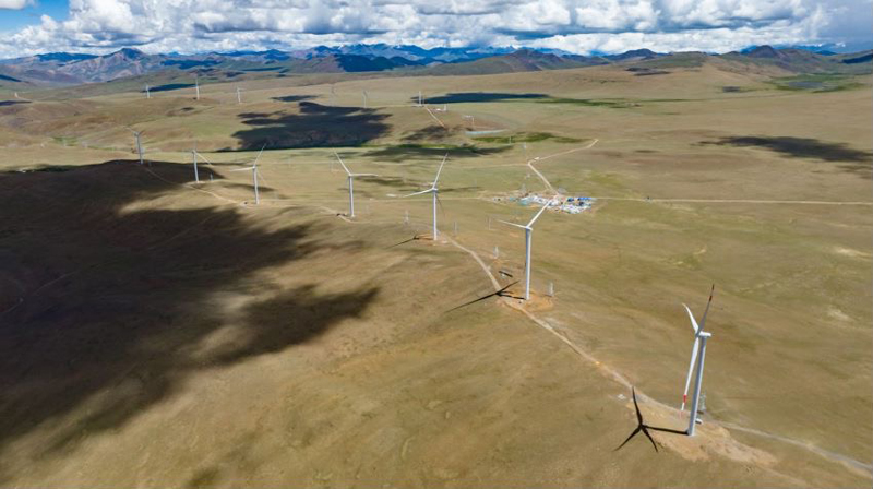 西藏措美哲古風(fēng)電場。受訪者供圖