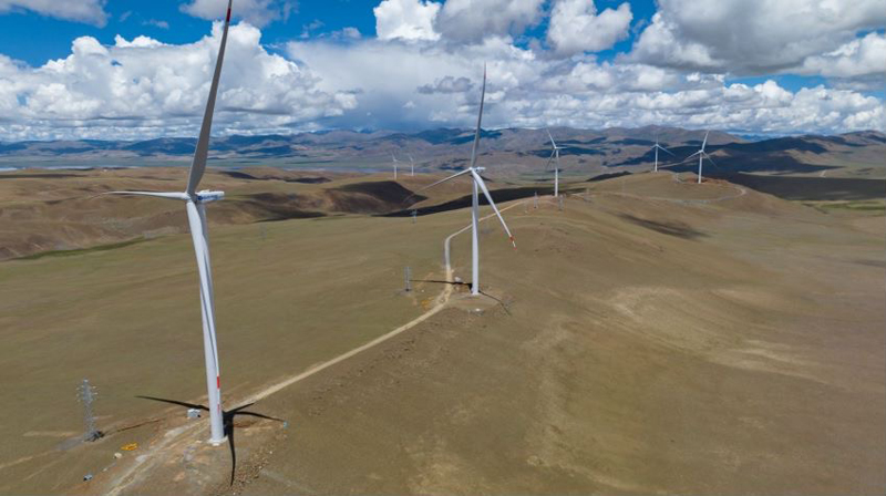 西藏措美哲古風(fēng)電場。受訪者供圖