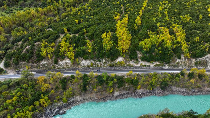 去往墨脫的路上，秋色正明。張澤坤攝